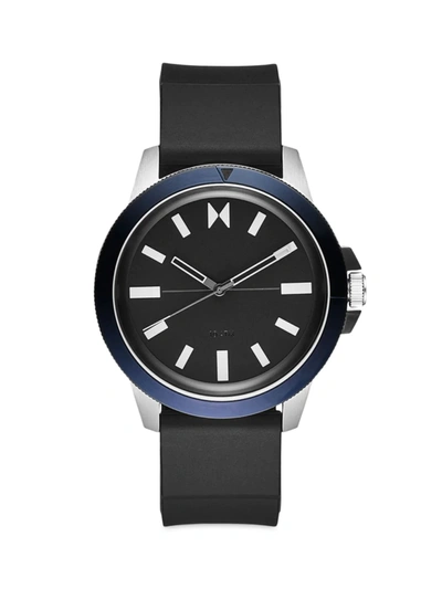 Shop Mvmt Men's Minimal Sport Black Silicone Strap Watch