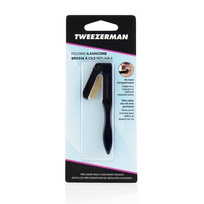 Tweezerman 微之魅 折叠睫毛梳Folding Ilashcomb 金属刷齿 温和梳顺 清新卷曲 纤长无结块 方便携带