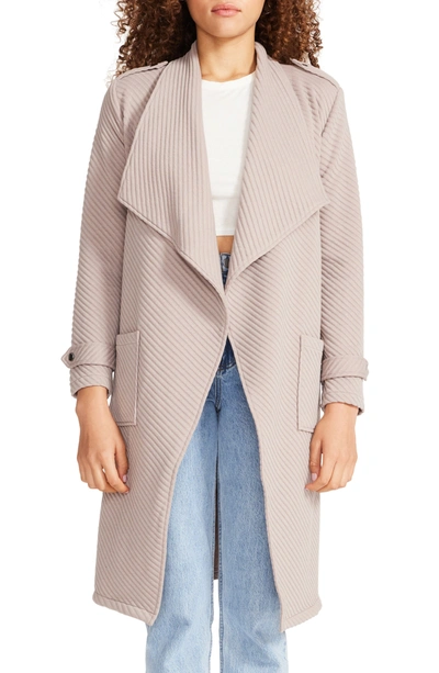 Bb Dakota By Steve Madden Corded Knit Jacket In Heather Beige | ModeSens