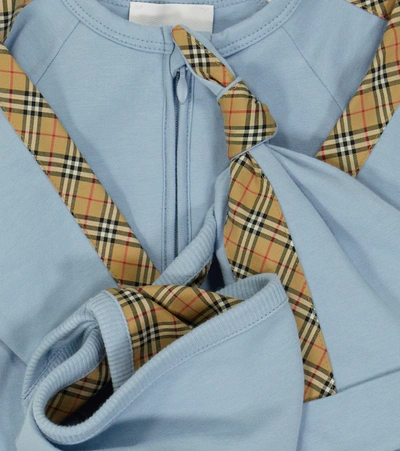 Burberry Vintage Check Trim Three-piece Gift Set In Powdered Blue