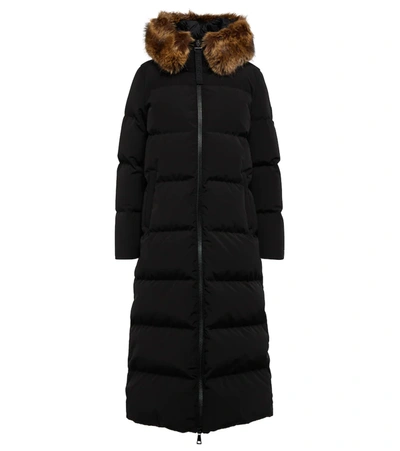 Moncler Bellevalia Quilted Shell Down Coat In Black