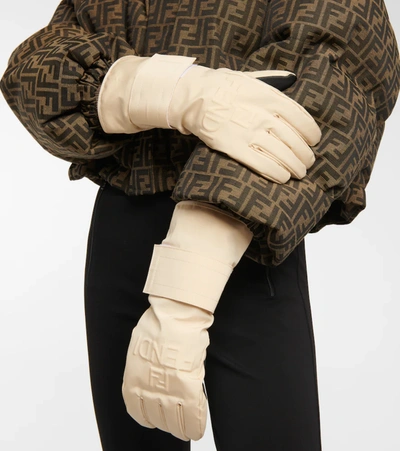 Shop Fendi Technical Ski Gloves In Pride