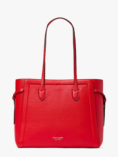 Shop Kate Spade Knott Large Tote In Lingonberry