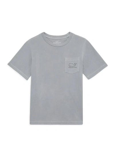 Shop Vineyard Vines Little Boy's & Boy's Neon Vintage Whale Pocket T-shirt In Tradewinds