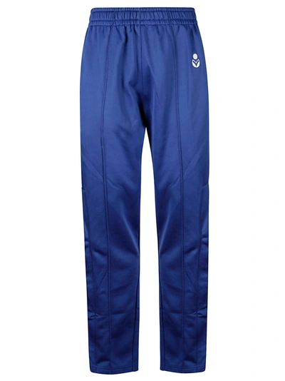 Shop Isabel Marant Logo Trousers In Blue