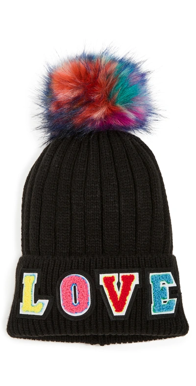 Shop Jocelyn Knitted Love Hat In Black