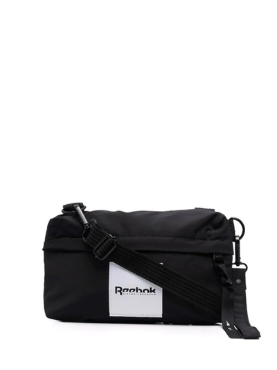 Shop Victoria Beckham Logo-patch  Shoulder Bag In Black
