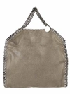 Stella Mccartney Mini 'falabella' Tote Handbag With Chain In Grey