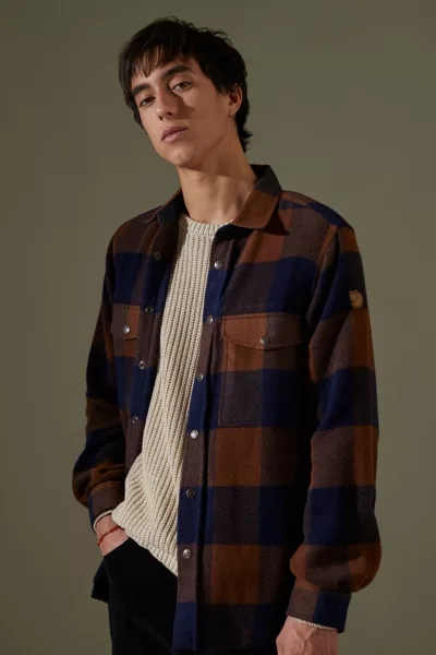 Shop Fjall Raven Canada Shirt In Brown Multi