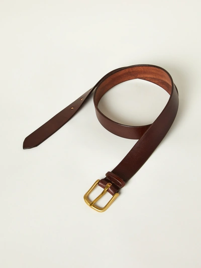 Shop Maximum Henry Standard Leather Belt In Brown