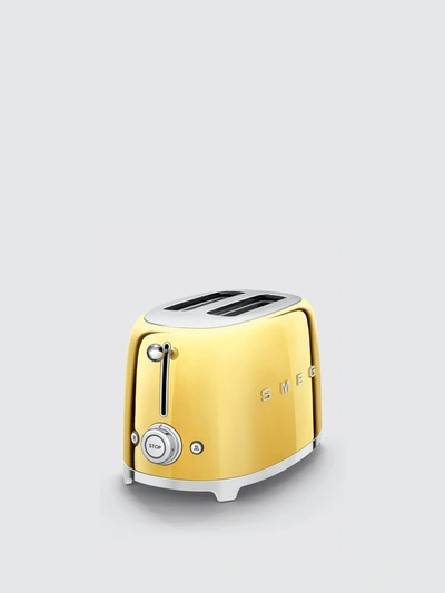 Shop Smeg 2 Slice Toaster In Gold