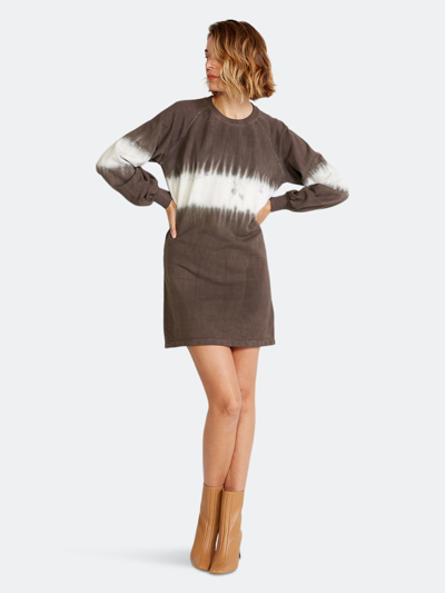 Shop Etica Winona French Terry Dress In Brown
