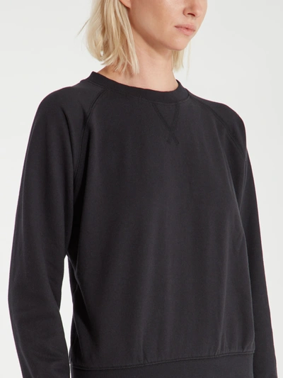 Shop Richer Poorer Crewneck Fleece Sweatshirt In Black