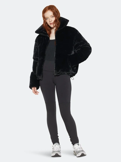 Shop Apparis Billie Faux Fur Jacket In Black