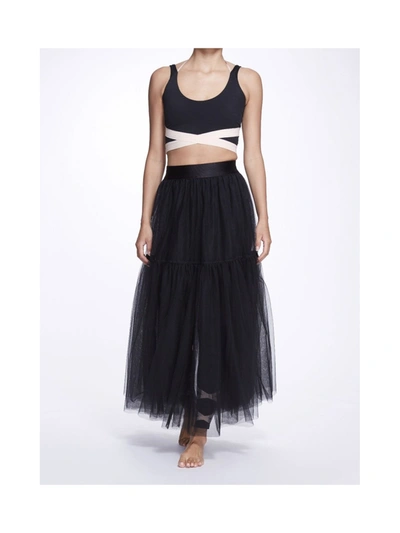 Shop Marchesa Ali Skirt In Black