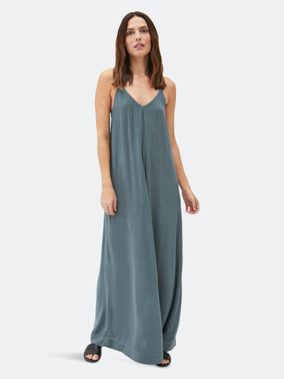 Shop Michael Stars Gloria Maxi Slip Dress In Grey