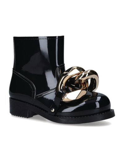 Shop Jw Anderson Rubber Chain Ankle Boots In Black