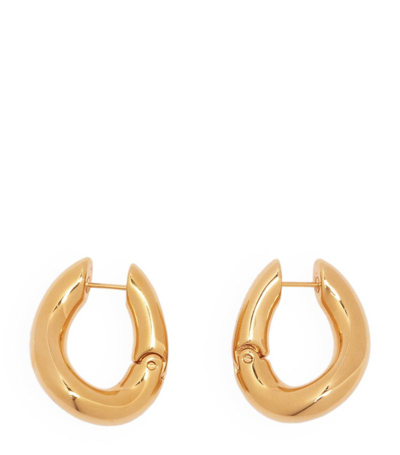 Shop Balenciaga Hoop Earrings In 0027