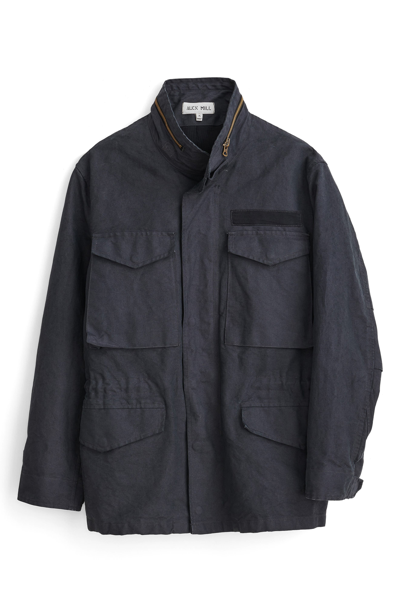 Shop Alex Mill Cotton Blend Jacket In Washed Black
