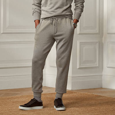 Shop Ralph Lauren Fleece Jogger Pant In Classic Light Grey Heathe