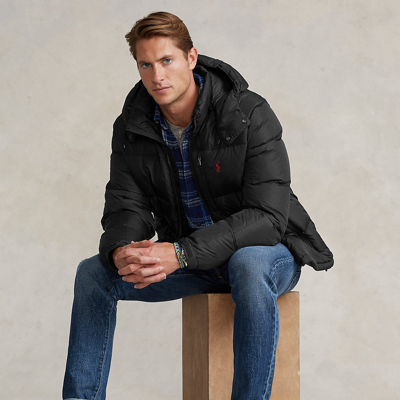 Ralph Lauren Water-repellent Down Jacket In Polo Black | ModeSens