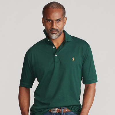 Shop Polo Ralph Lauren Soft Cotton Polo Shirt In College Green