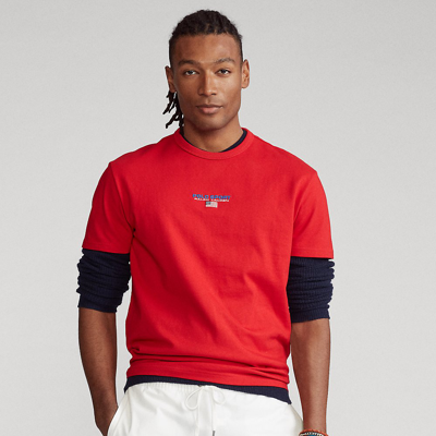 Shop Ralph Lauren Classic Fit Polo Sport Jersey T-shirt In Rl2000 Red