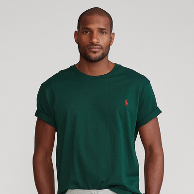 Shop Polo Ralph Lauren Jersey Crewneck T-shirt In College Green