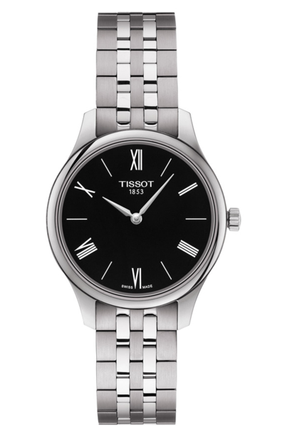 Shop Tissot Tradition Bracelet Watch, 31mm In Black