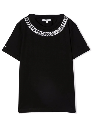 Shop Givenchy Black Cotton T-shirt In Nero