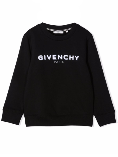 Shop Givenchy Black Cotton Blend Sweatshirt In Nero