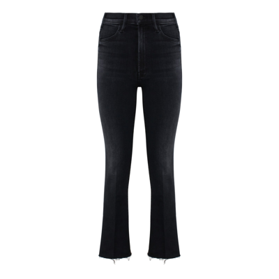 Shop Mother Black Cropped Bootcut Jeans