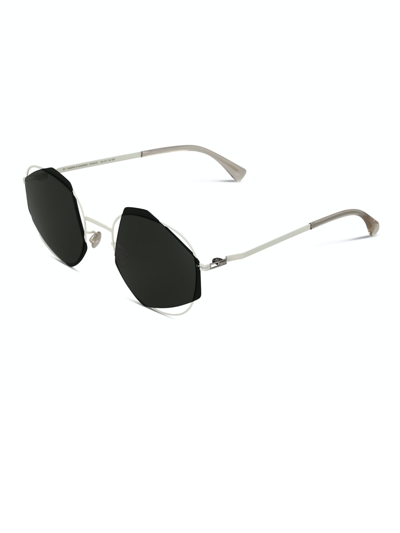 Shop Mykita 10on3h10a In Antiquewhite/black