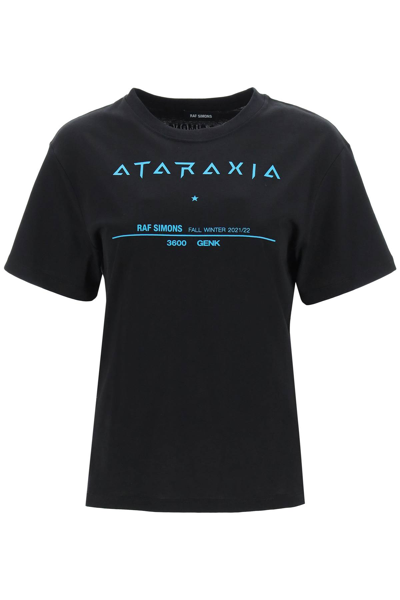 Raf Simons Ataraxia Cotton T-shirt In Black (black)
