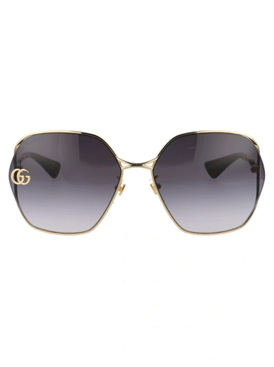 Shop Gucci Gg0818sa In Gold