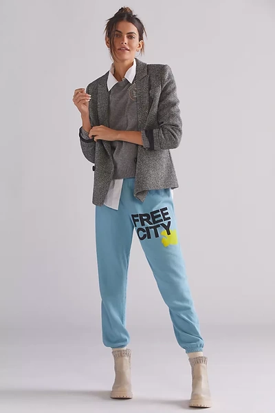 Shop Freecity Sweatpants In Blue