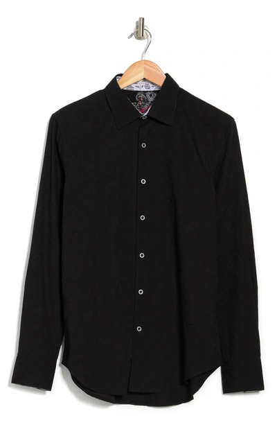 Shop Robert Graham Woven Shirt In Black