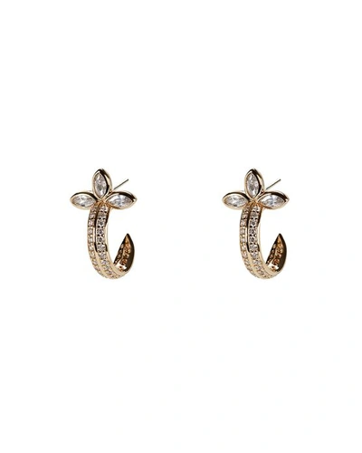Shop Lili Claspe Flora Dagger Hoop Earrings In Gold