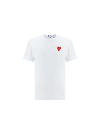 Shop Comme Des Garçons Play Commes Des Garcons Play T-shirt In White