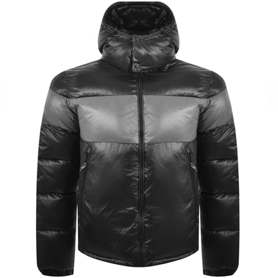 Shop Ea7 Emporio Armani Padded Jacket Black
