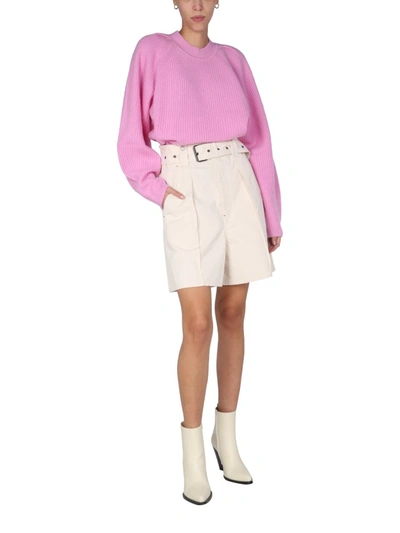 Shop Isabel Marant Billie Sweater In Fuchsia