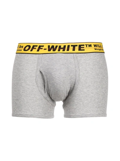 Shop Off-white Classic Industrial Boxer Briefs (pack Of Three) In Giallo