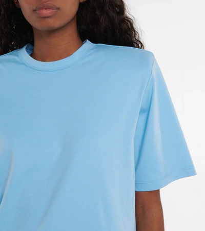 Shop Wardrobe.nyc Cotton T-shirt In Mid Blue