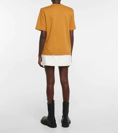 Shop Wardrobe.nyc Cotton Jersey T-shirt In Mustard