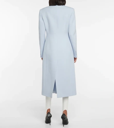 Shop Wardrobe.nyc Wardrobe. Nyc Double-breasted Wool Coat In Blue