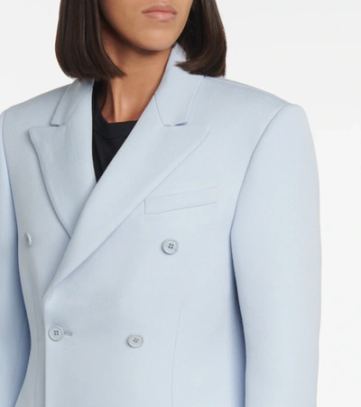Wardrobe.nyc Double-breasted Wool Coat In Blue