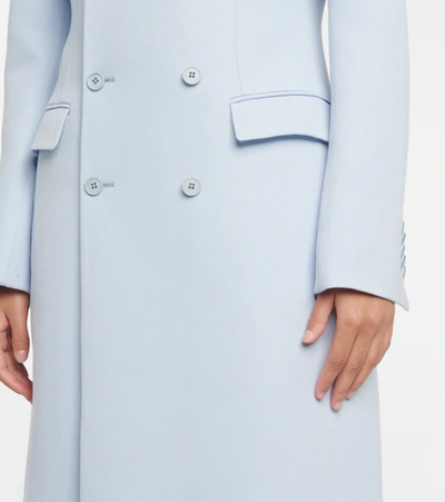 Wardrobe.nyc Double-breasted Wool Coat In Blue