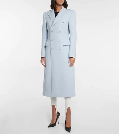 Wardrobe.nyc Double-breasted Wool Coat In Blue