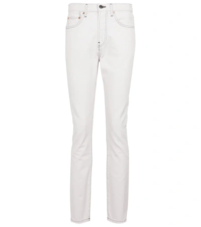 Shop Wardrobe.nyc Wardrobe. Nyc High-rise Jeans In White/black