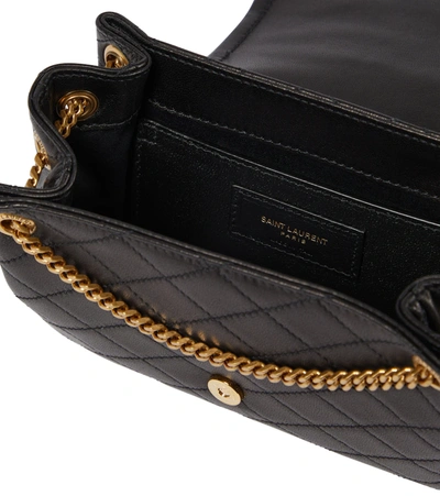 Saint Laurent Nolita Mini Leather Shoulder Bag In Nero
